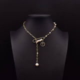 NEW VINTAGE NATURAL PEARL NECKLACE FOR WOMEN_CWAJE3839