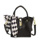 FASHIONABLE SILK SCARF BUCKET BAG_CWAB3333