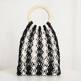 HANDMADE HOLLOW SEASIDE VACATION WOVEN BAG_CWAB1974