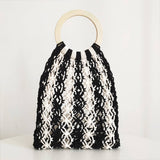 HANDMADE HOLLOW SEASIDE VACATION WOVEN BAG_CWAB1974