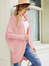 Twisted Floral Bat Sleeve Sweater Cardigan