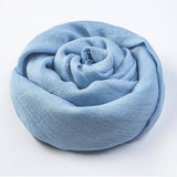 SOLID COTTON LINEN SCARF FOR WOMEN SUMMER SUN PROT_CWASC1451
