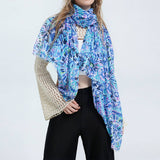 Classic Print Color Block Scarf Shawl_Cwasc0678