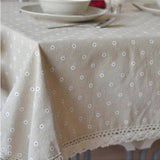 LACE DETAILED MULTI PATTERN TABLECLOTH_CWMM0017