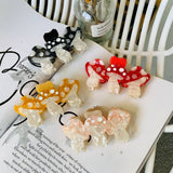 MUSHROOM ACETATE HAIR CLAW CUTE CLIP FOR GIRLS_CWAHA2146