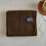 SOLID WOOL BLEND KNIT SCARF FOR WOMEN WARMTH_CWASC2284
