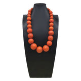 BOHEMIAN COLORFUL ROUND WOODEN BEADS NECKLACE_CWMM4866