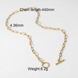 MULTILAYER GOLD PLATE STAINLESS STEEL NECKLACE_CWAJE0619