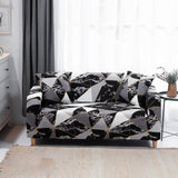 STRETCH SOFA COVER SOLID PRINT ALL IN ONE FIT_CWMM8309