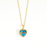 STAINLESS STEEL DECEMBER ZIRCON NECKLACE_CWMM3821