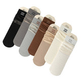 BREATHABLE MESH MID LENGTH COTTON SOCKS_CWMS0646