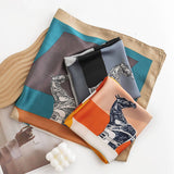 Simple Color Block Printed Scarf And Square Scarf_Cwasc0499