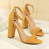 SIMPLE THICK HEEL WITH HIGH HEELS_CWSHH0050