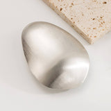 MINIMALIST METAL OVAL GEOMETRIC SPRING HAIR CLIP_CWAHA6183