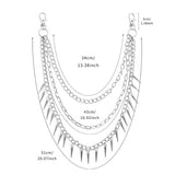 HIP HOP PUNK SPIKED DOUBLE JEANS CHAIN_CWMM4891