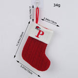 CLASSIC RED LETTER WOOL KNITTED CHRISTMAS SOCKS_CWMS1434