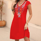 Stylish V-Neck Dress With Slim Temperament