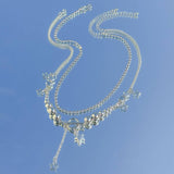 BEADED NECKLACE WITH STAR SHAPED PENDANT TASSELS_CWAJE1158