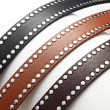 Punk Style Rivet Pin Buckle Pu Belt