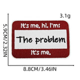 CREATIVE BADGE LETTER EMBROIDERY CLOTH PATCH_CWMM4070