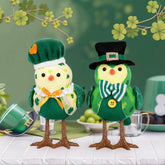 ST PATRICKS PARTY GLOWING LIGHT GREEN BIRD DOLL_CWMM3445