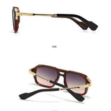 NEW RETRO DOUBLE BEAM SQUARE FRAME SUNGLASSES_CWASG0448