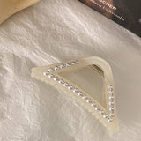 PEARL GEOMETRIC HAIR CLAW FRENCH STYLE CLIP_CWAHA0618