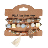 Womens Tassel Handmade Beaded Bracelet