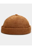 SOLID COLOR CORDUROY MELON HAT HIP HOP STYLE CWAH0401