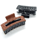 BEST SELLING TWEED STYLE WOVEN PU HAIR CLAW_CWAHA6368