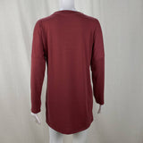 Solid-Color Loose Round-Neck Pocket T-Shirt