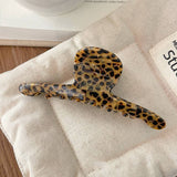 Leopard Print Acetate Clip High-End Back Of Head Clip