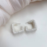 SOLID COLOR SQUARE PLUSH VERSATILE EARRINGS_CWAJE2192