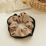 BEADED LARGE INTESTINE HAIR RING SCRUNCHIES_CWAHA2881