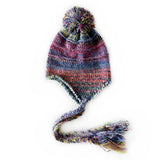 COLORBLOCK KNITTED HAT MIXED COLOR EARMUFFS HAT_CWAH2047