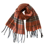 NEW TASSEL CHECKERED SCARF FOR FALL WINTER_CWASC0869