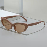NEW HALF FRAME CAT EYE PERSONALITY SUNGLASSES_CWASG0520