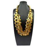 COLORFUL WOODEN BEADS MULTI LAYERED BEADED NECKLACE_CWMM4973