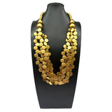 COLORFUL WOODEN BEADS MULTI LAYERED BEADED NECKLACE_CWMM4973