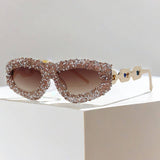 PERSONALIZED METAL CHAIN DIAMOND SMALL SUNGLASSES_CWASG0793