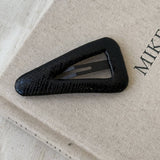Faux Leather Geometric Bb Clip Elegant Hairpin_Cwaha08051