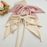 SOLID COLOR RIBBON BOW VERSATILE HAIRPINS_CWAHA1185