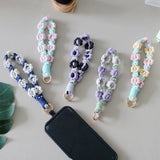 FLOWER DESIGN WOVEN KEYCHAIN_CWMM1567