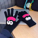 CARTOON KNITTED COLD PROOF TOUCH SCREEN GLOVES_CWAG0179