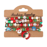 CHRISTMAS SNOWMAN BEADED BRACELET_CWAJE2209