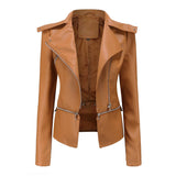 Womens Leather Garment With Removable Hem