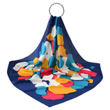 POLKA DOT SATIN NECK SCARF OFFICE FLIGHT STYLE_CWASC1157