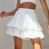 Wide-Leg Drape Versatile Casual Short Culottes