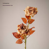 DRIED TONE BURNT EDGE ROSE BOUQUET FOR DECOR_CWMM6577