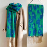 PRINT WINTER SCARF WARM THICK UNISEX SHAWL WRAP_CWASC0972